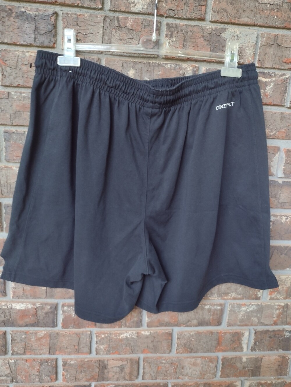 Nike Fly Womens XXL Black Dri-Fit Shorts Pull On Spell Out Zipper Pocket Swoosh - Picture 4 of 6